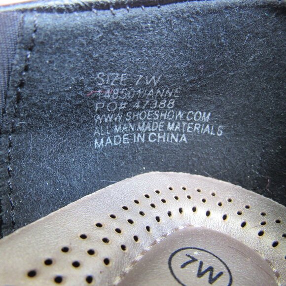 Air Flex Comfort Slip On Ballet Flats Black Size 7W - Picture 11 of 11